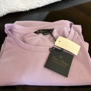 Brooks Brothers Light Purple Supima Cotton Tee